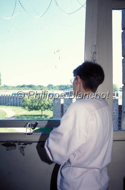 prison 24.JPG - Femme dans sa celluleMAF (Maison d'Arrêt des Femmes)Fleury-Mérogis, France